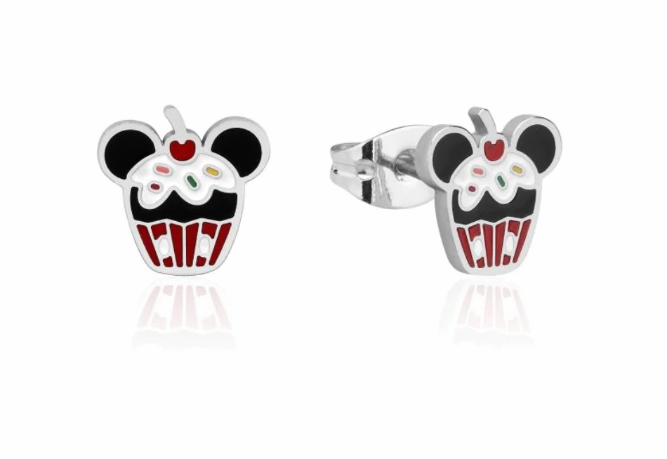 Mickey Cupcake - Stud Earrings & Necklace