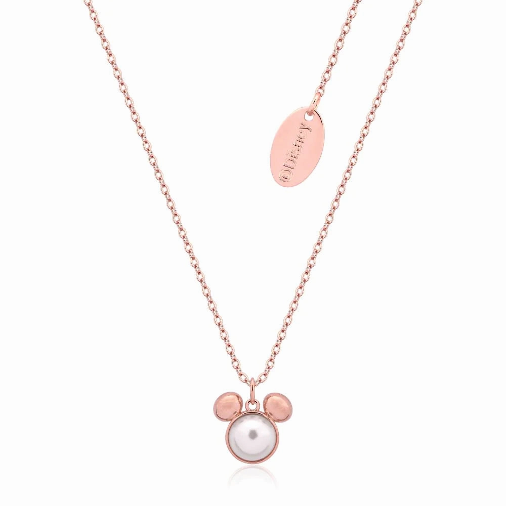 Mickey Mouse Pearl Necklace - 3 colours available