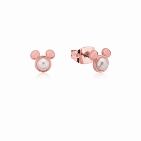 Mickey Mouse Pearl Stud Earrings - 3 colours available