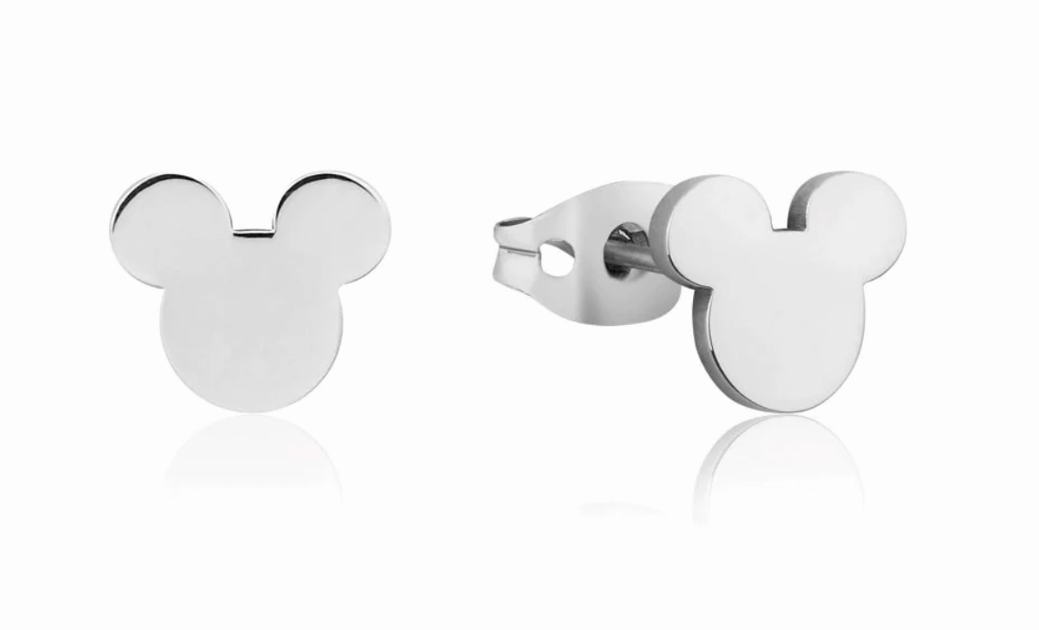 Mickey Mouse Plain Stud Earrings - 2 colours available