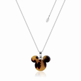 Mickey Mouse Tortoise Shell Acetate - Necklace & Earring