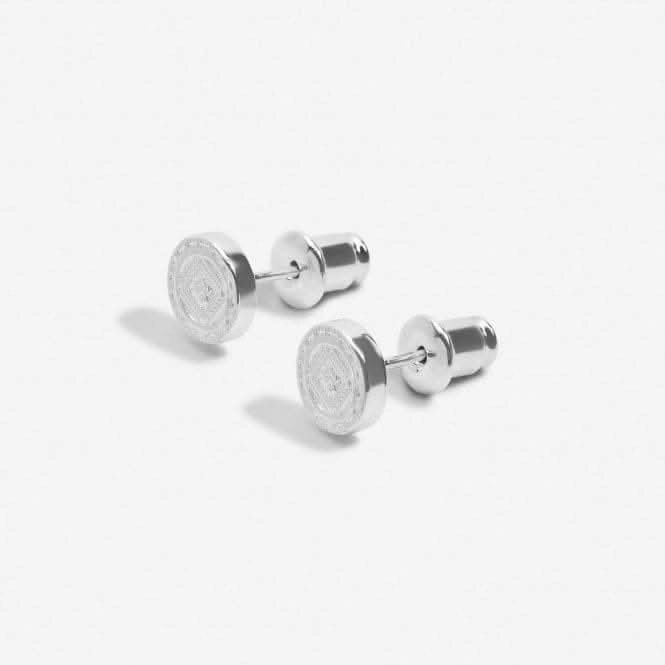 Mini Charms Coin Silver Plated Earrings 7052