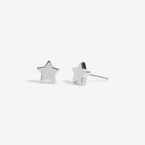 Mini Charms Star Silver Plated Earrings 7053