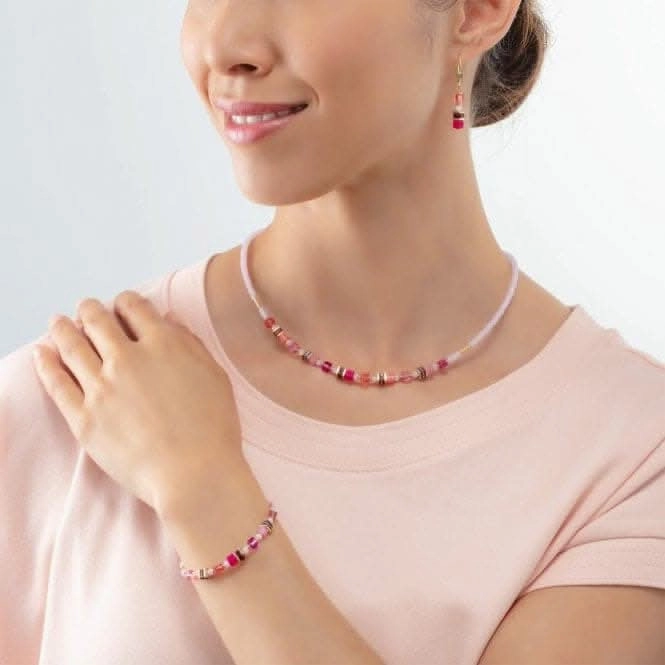 Mini Cubes Magenta Bracelet 4565/30-0422