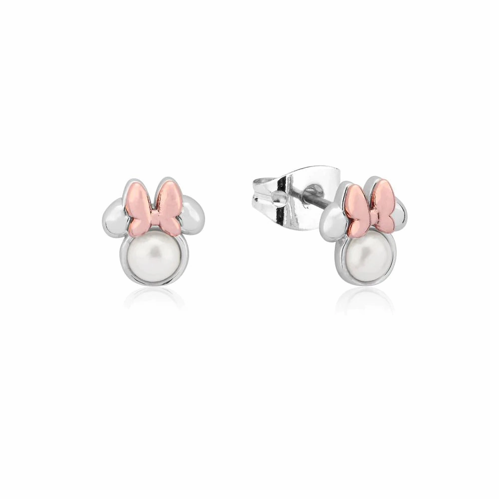 Minnie Mouse Pearl Stud Earrings - 3 colours available