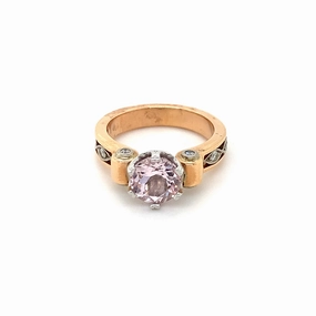 Molly Two Tone Morganite Ring