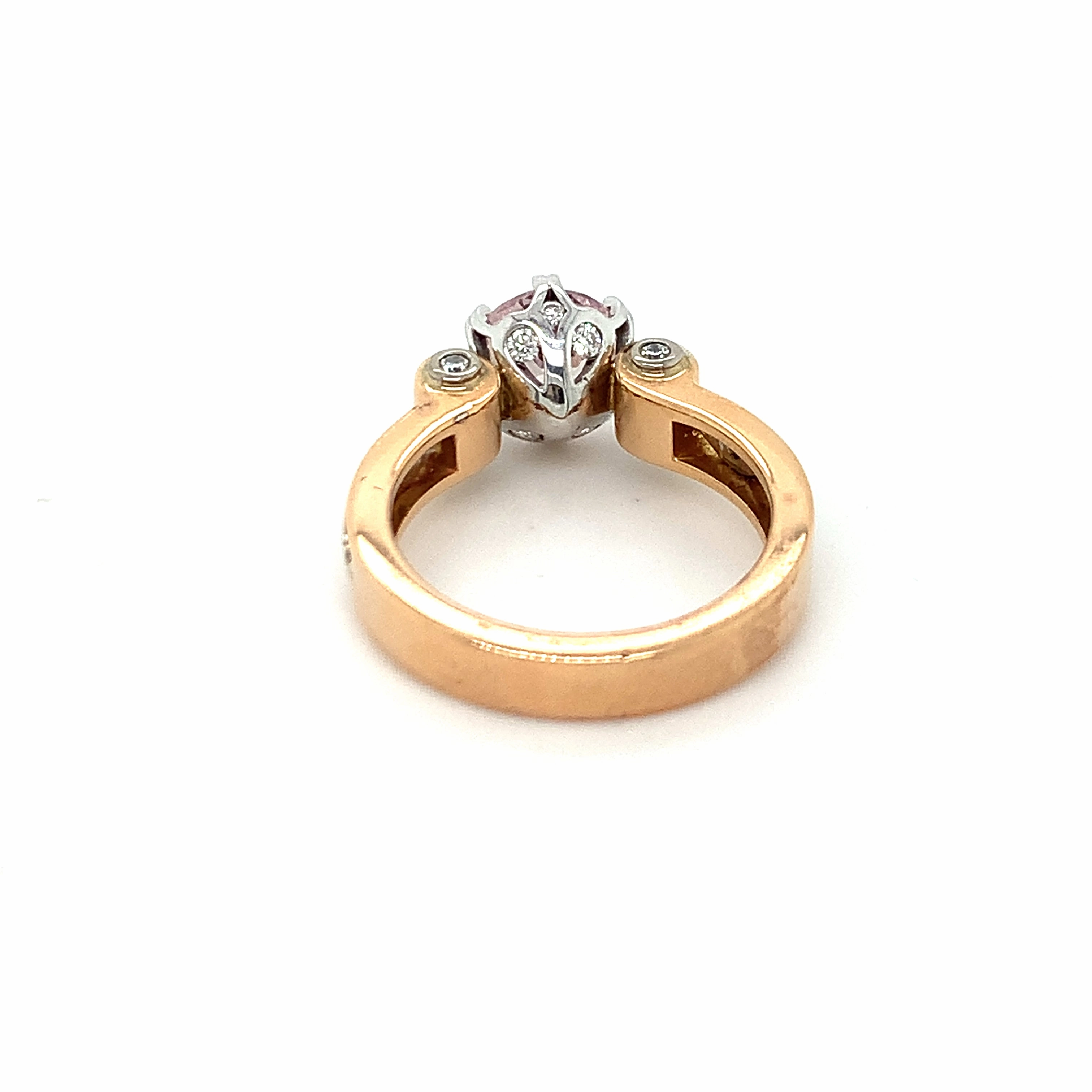 Molly Two Tone Morganite Ring