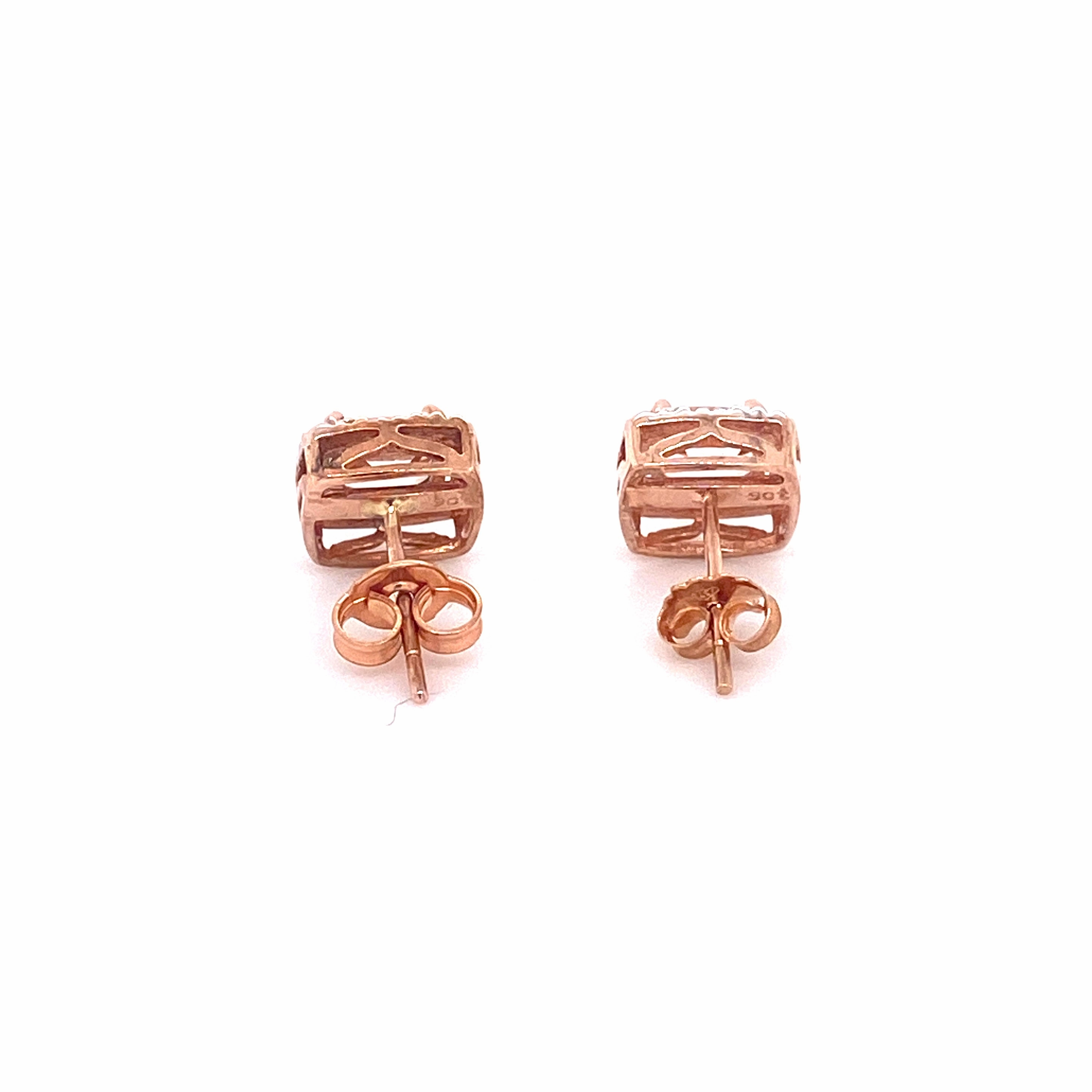 Morganite 9ct Rosegold Earrings