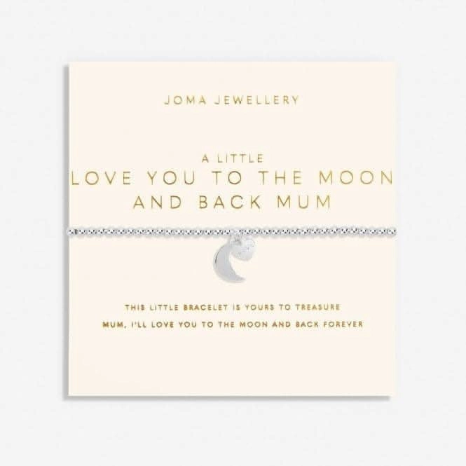 Mother's Day A Little Love You To the Moon Back Mum Silver Plated 17.5cm Bracelet 6858
