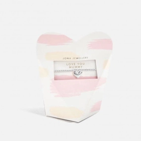 Mother's Day From the Heart Gift Box Love You Mummy Silver Plated Bracelet 6960