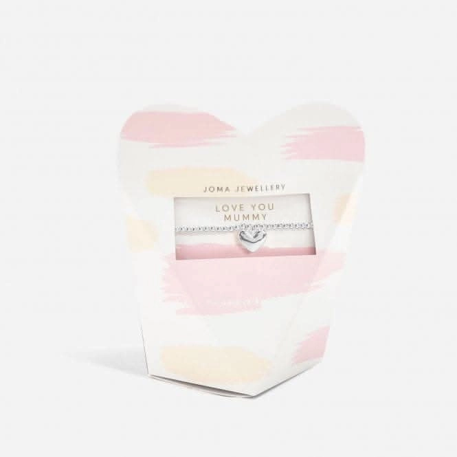 Mother's Day From the Heart Gift Box Love You Mummy Silver Plated Bracelet 6960