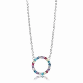 Multicoloured Zirconia Biella Grande Necklace SJ-C338(1)-XCZ