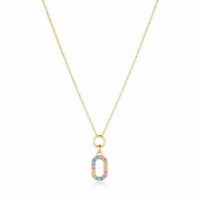 Multicoloured Zirconia Capizzi Piccolo Necklace SJ-N42230-XCZ-YG