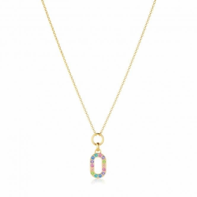 Multicoloured Zirconia Capizzi Piccolo Necklace SJ-N42230-XCZ-YG