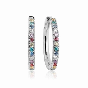 Multicoloured Zirconia Ellera Grande Earrings SJ-E2869-XCZ