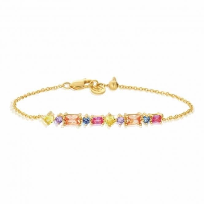 Multicoloured Zirconia Ivrea Bracelet SJ-B12328-XCZ-YG