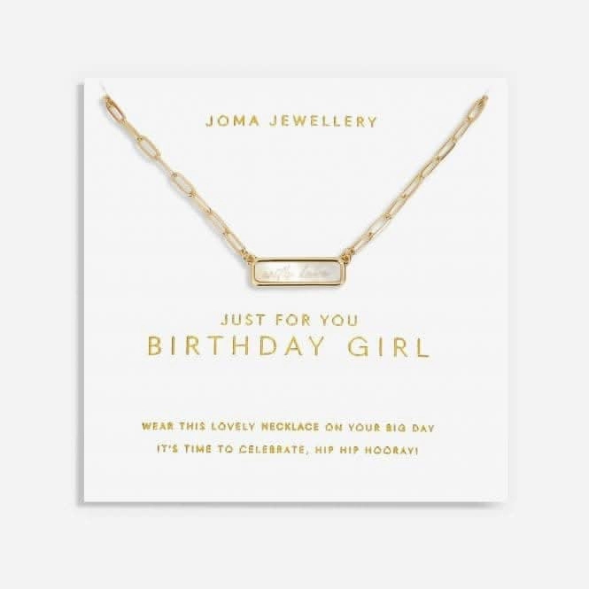My Moments 'Just For You Birthday Girl' Necklace 5824