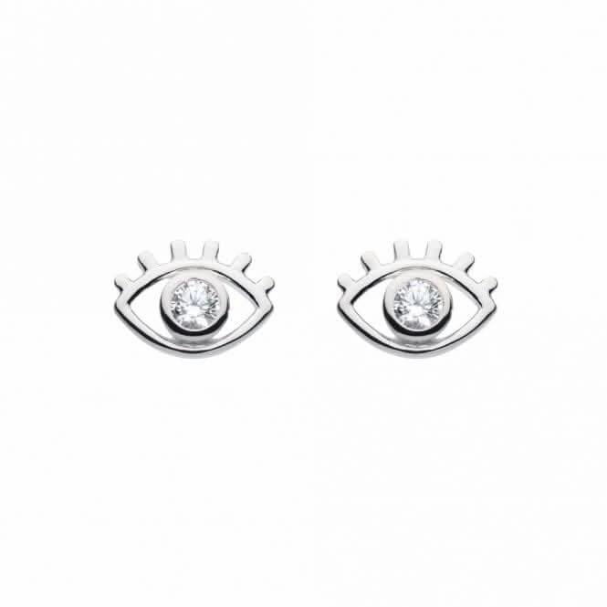 Mystic Eye Zirconia Stud Earrings 3335CZ