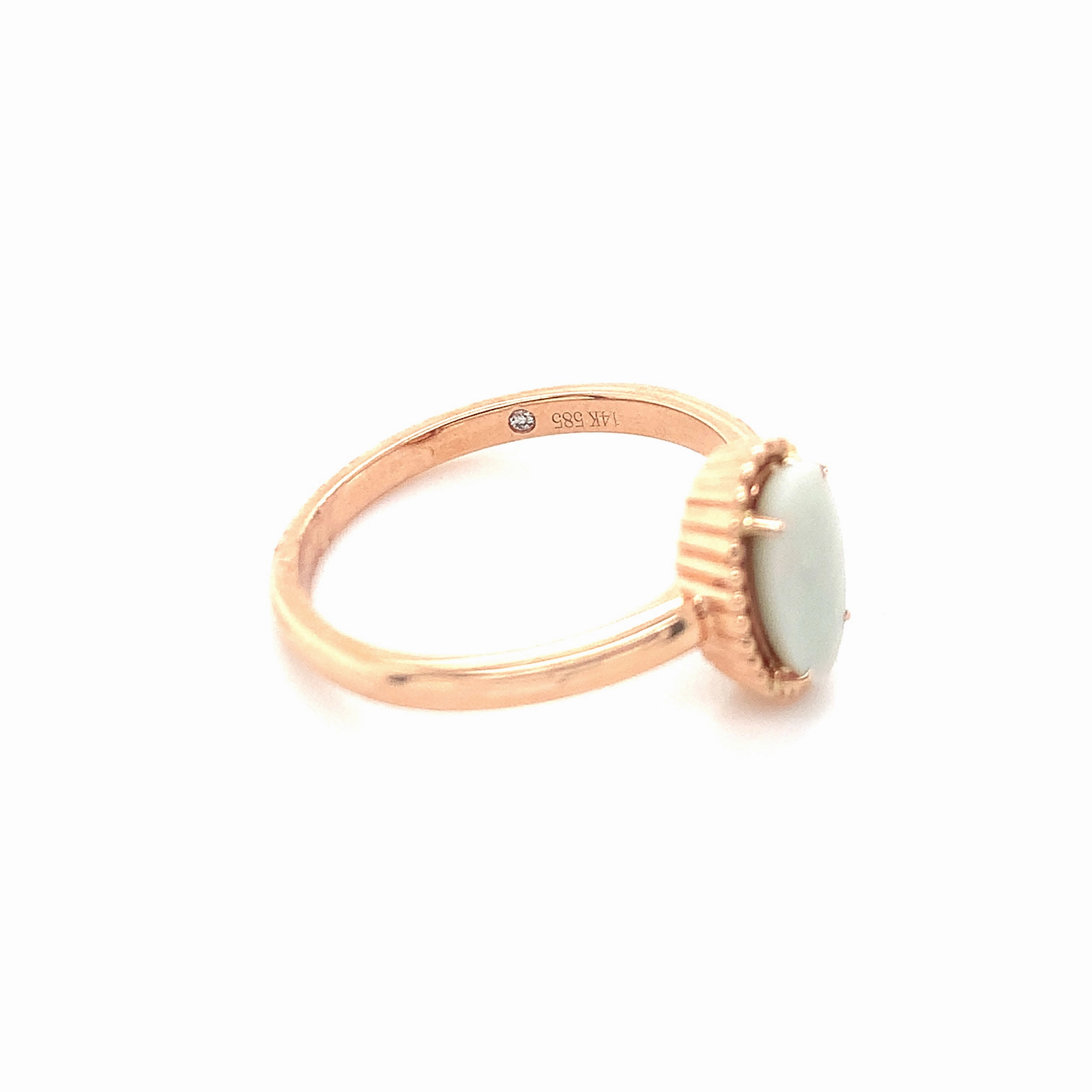Nora Opal Rosegold Ring