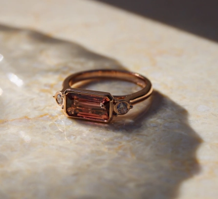 Olivia Pink Tourmaline Ring