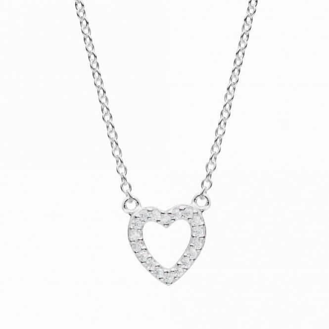 Open Heart Zirconia Necklet 9543CZ