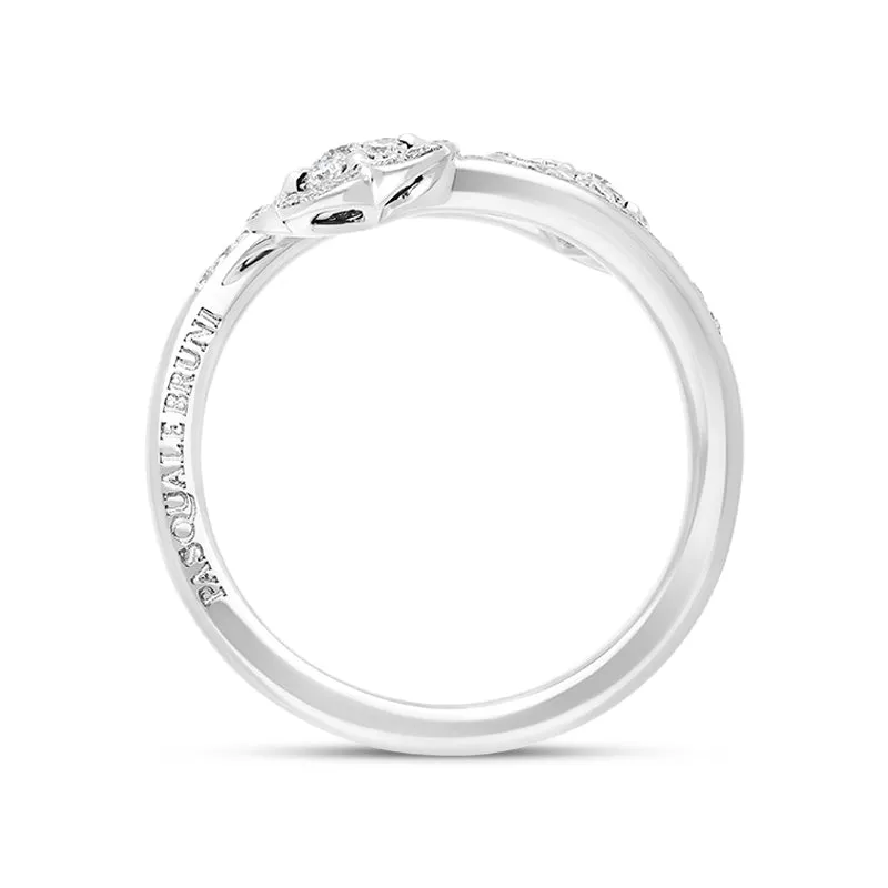 Pasquale Bruni Figlia Dei Fiori 18ct White Gold 0.47ct Diamond Flower Ring