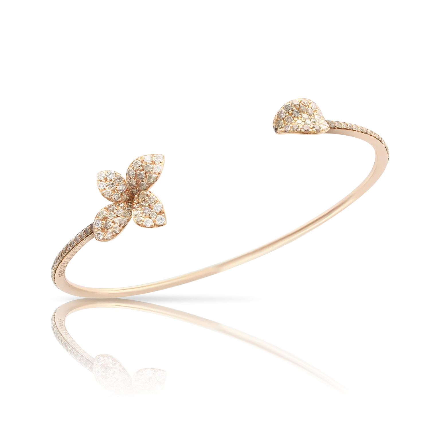 Pasquale Bruni Petit Garden 18ct Rose Gold White and Champagne Diamond Bracelet