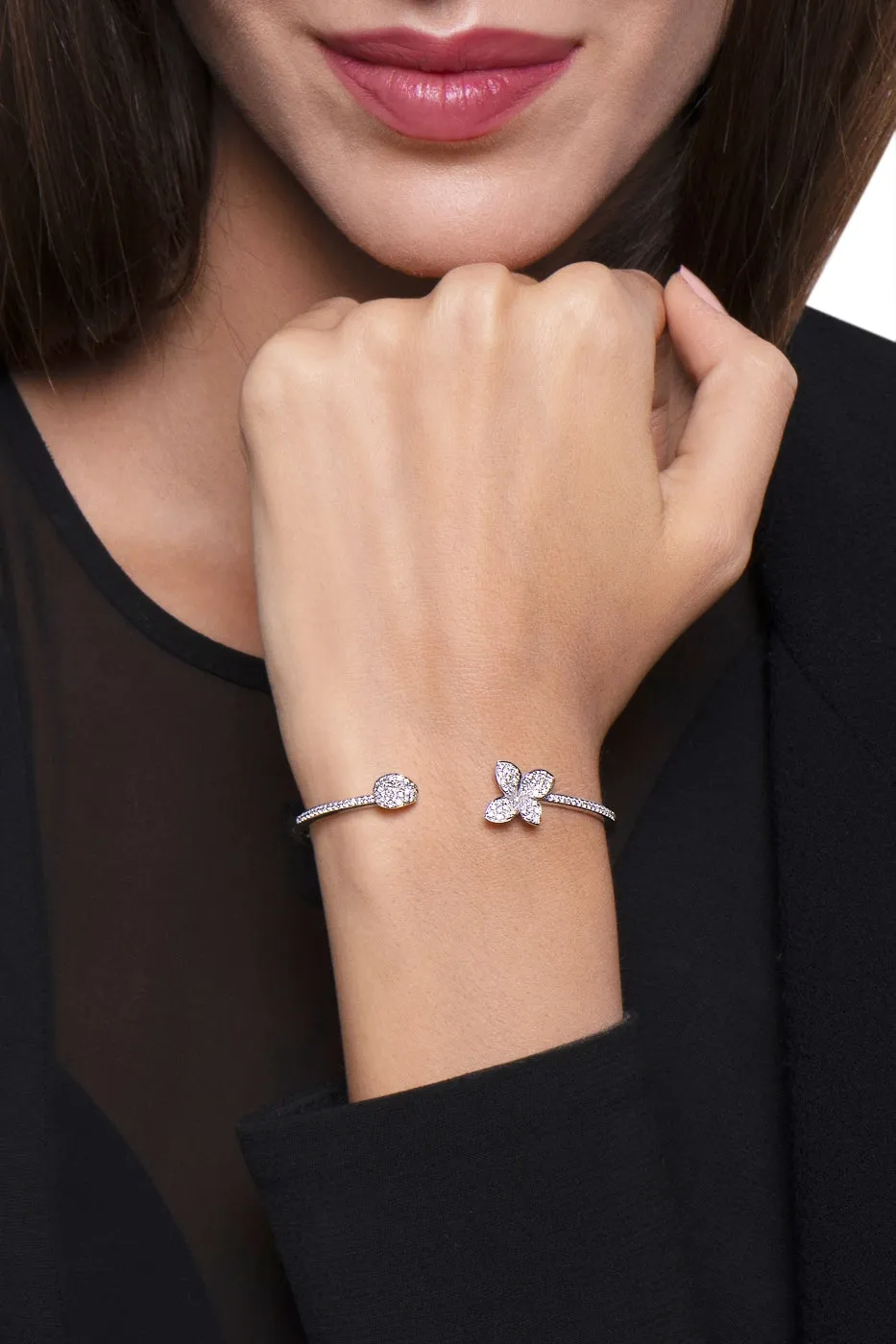 Pasquale Bruni Petit Garden 18ct White Gold Diamond Bracelet