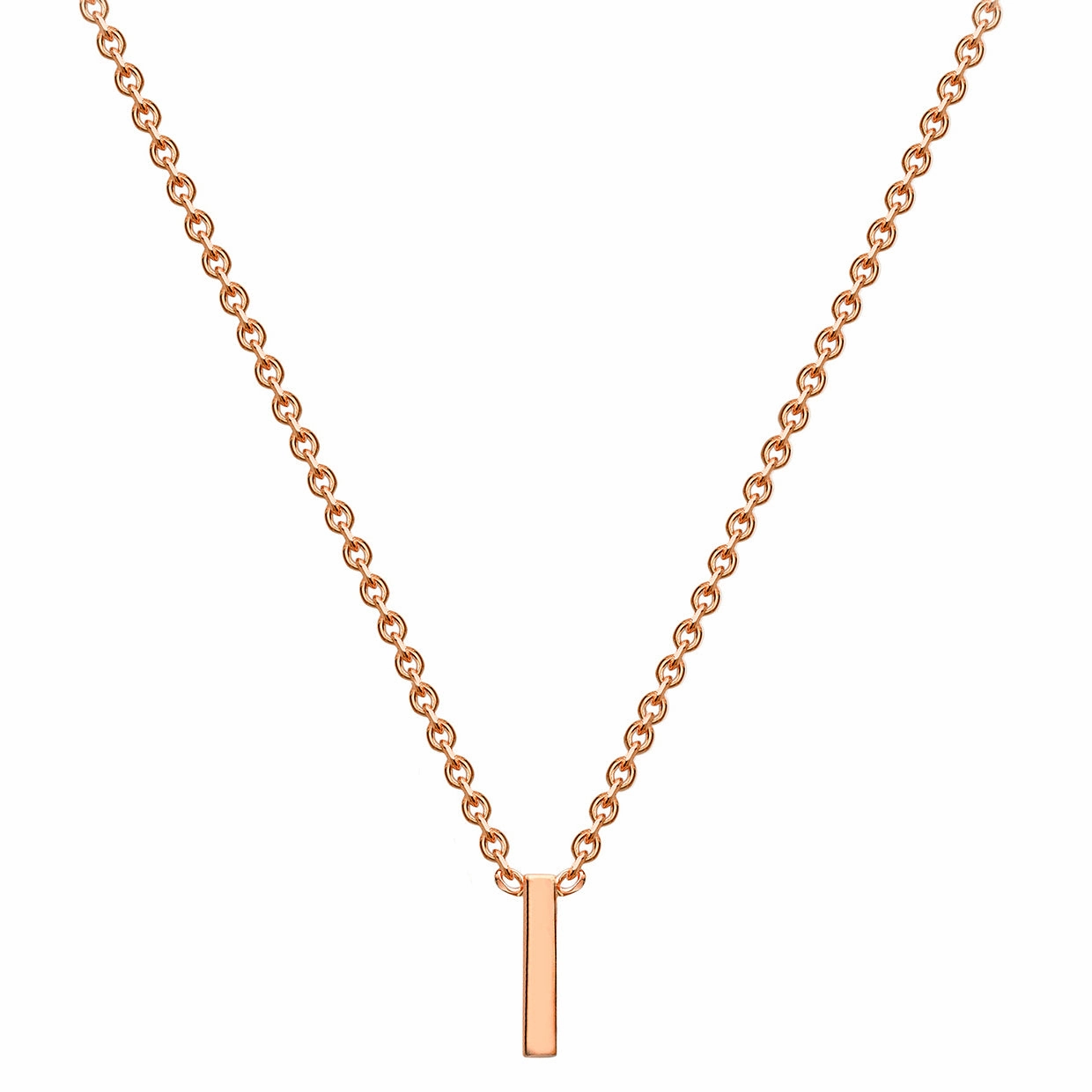 Petite Initial Letter 9ct Rose Gold Necklaces