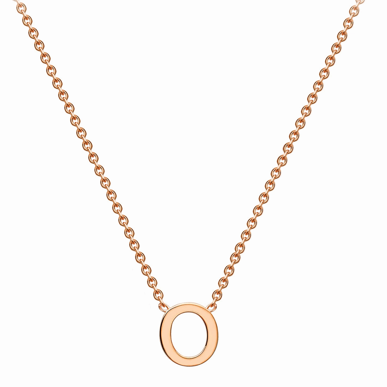 Petite Initial Letter 9ct Rose Gold Necklaces