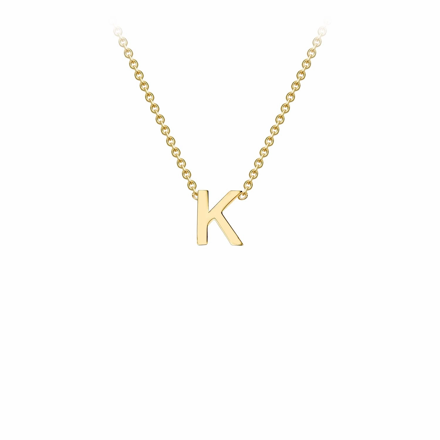 Petite Initial Letter 9ct Yellow Gold Necklaces