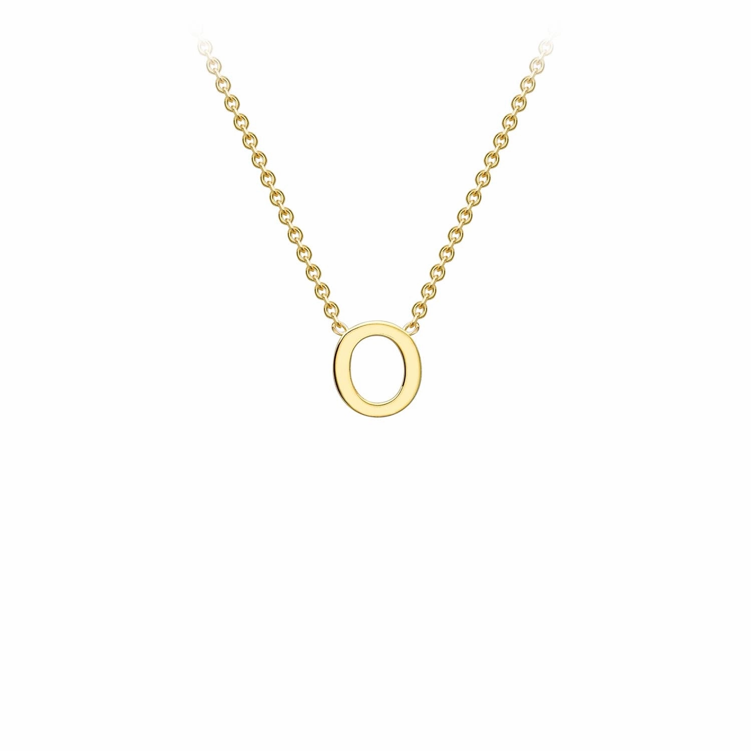 Petite Initial Letter 9ct Yellow Gold Necklaces