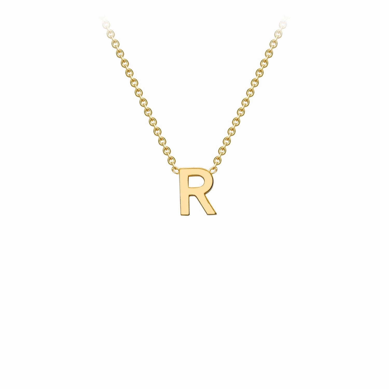 Petite Initial Letter 9ct Yellow Gold Necklaces