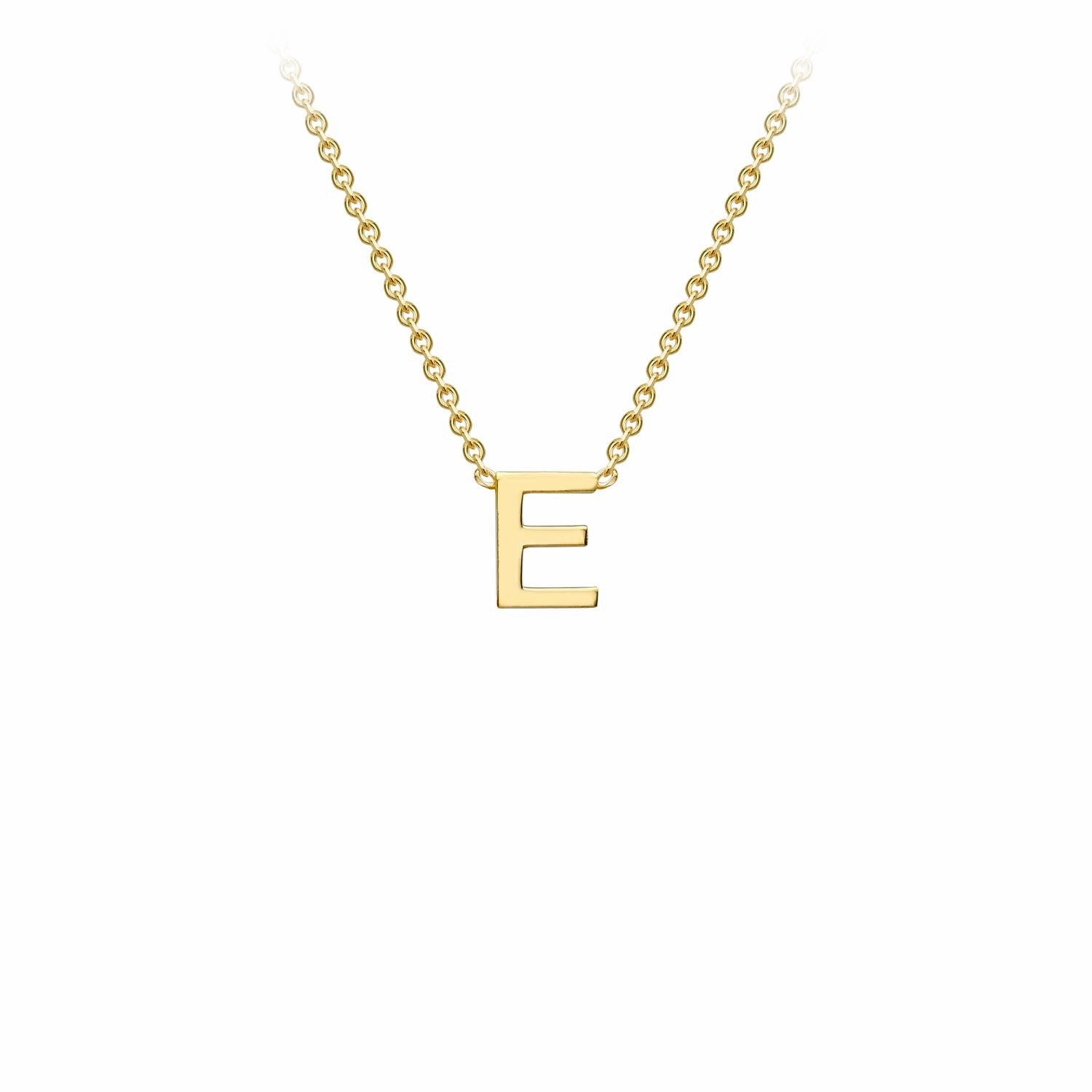 Petite Initial Letter 9ct Yellow Gold Necklaces