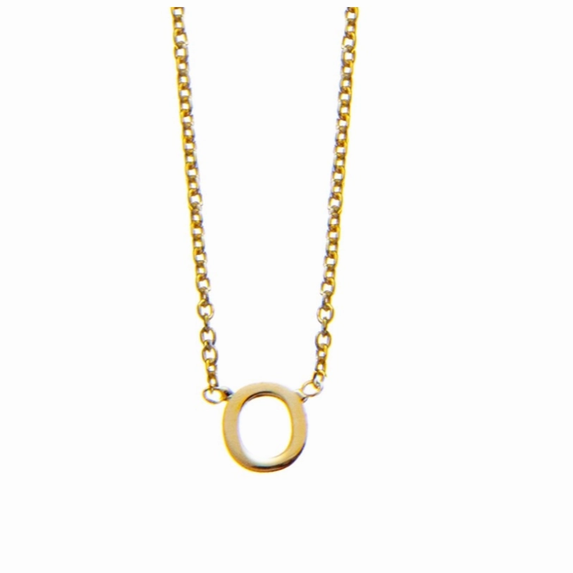 Petite Initial Letter Gold Plated Necklaces
