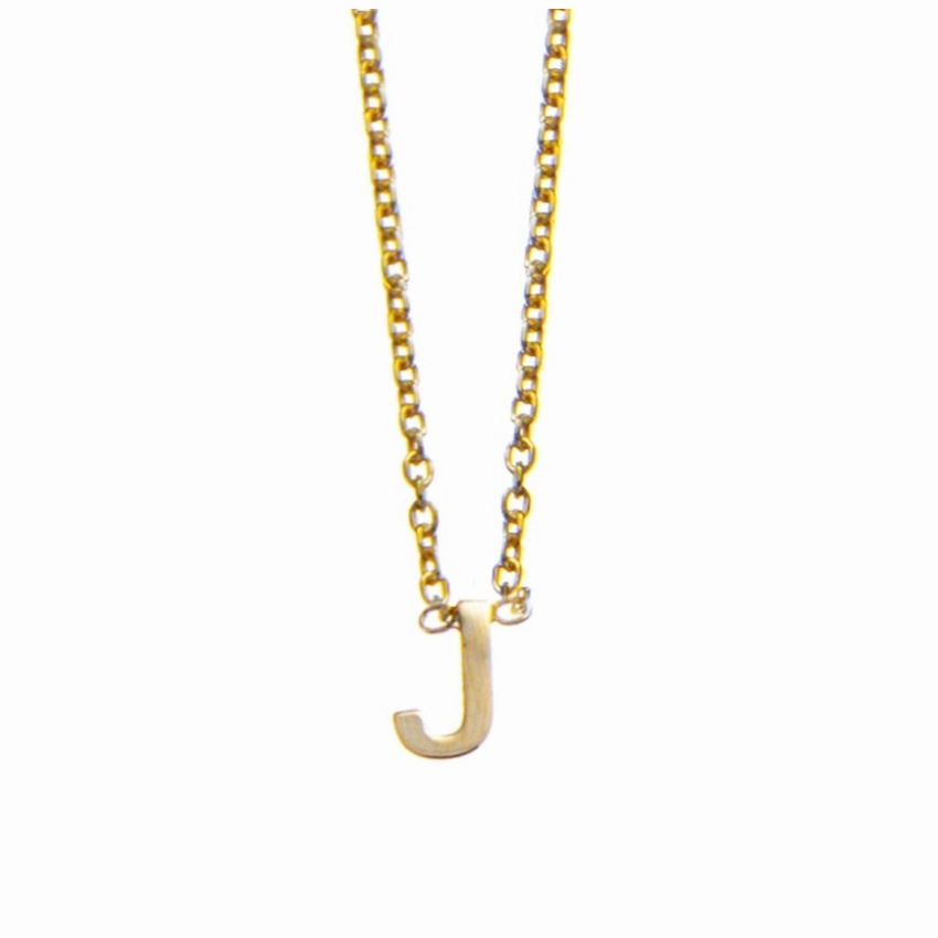 Petite Initial Letter Gold Plated Necklaces