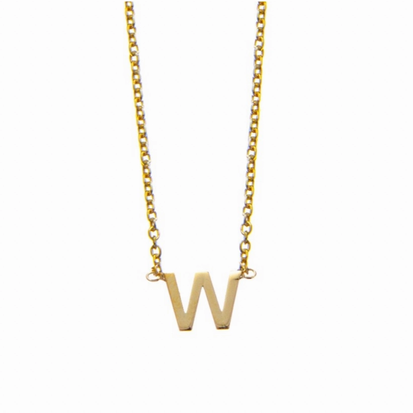 Petite Initial Letter Gold Plated Necklaces
