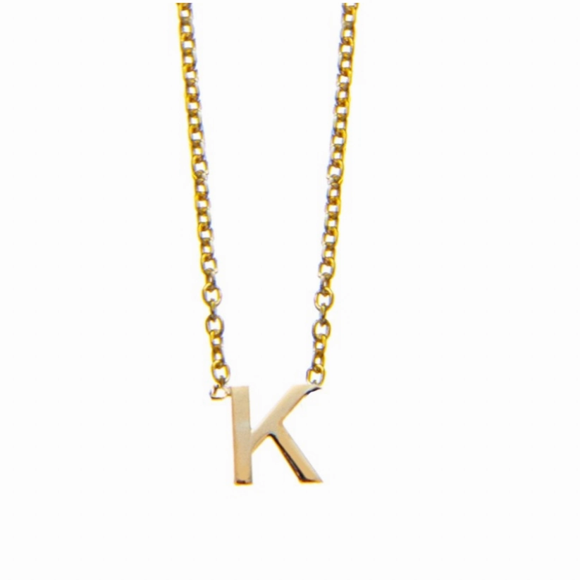 Petite Initial Letter Gold Plated Necklaces