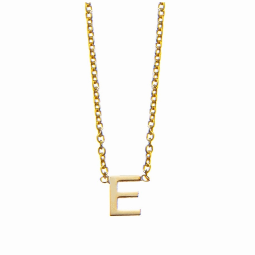 Petite Initial Letter Gold Plated Necklaces