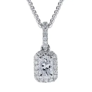 Phoenix Cut 18ct White Gold 0.94ct Diamond Cluster Necklace