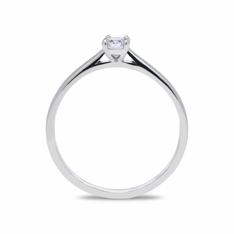 Phoenix Cut 18ct White Gold 0.24ct Diamond Solitaire Ring D