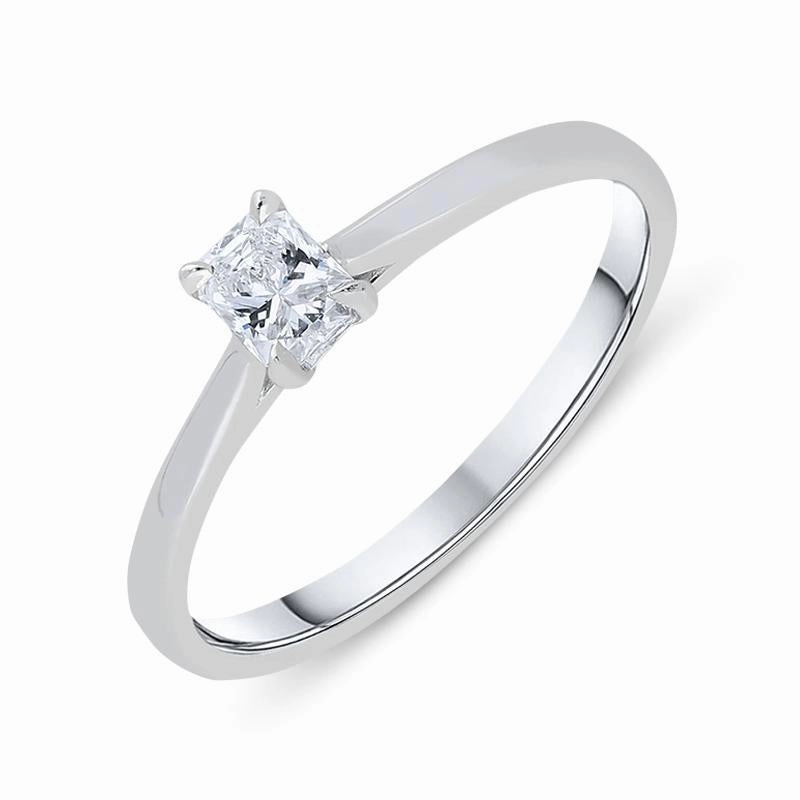 Phoenix Cut 18ct White Gold 0.24ct Diamond Solitaire Ring D