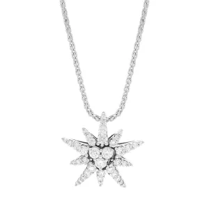 Picchiotti 18ct White Gold 0.76ct Diamond Star Necklace D