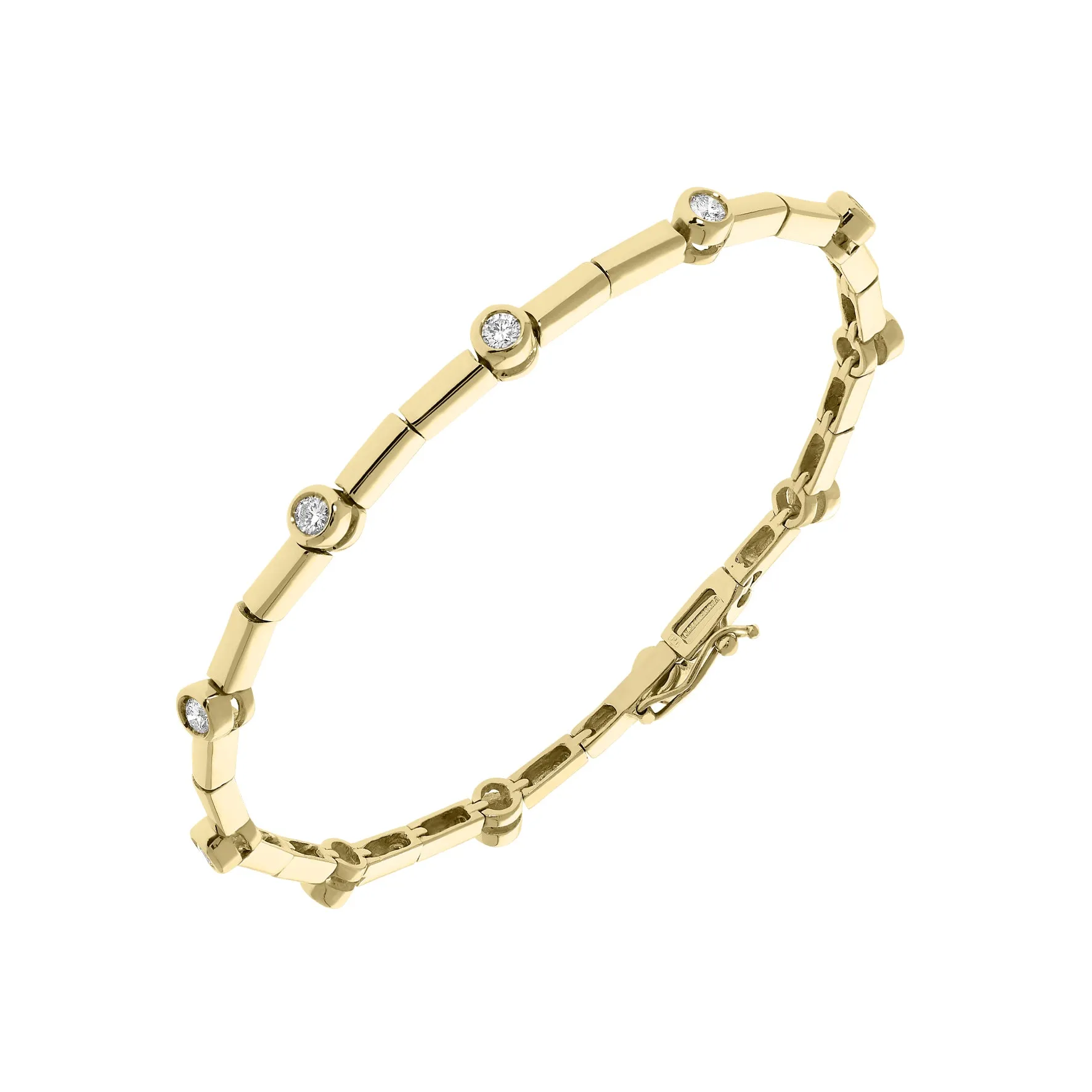 Picchiotti 18ct Yellow Gold 0.90ct Diamond Bracelet