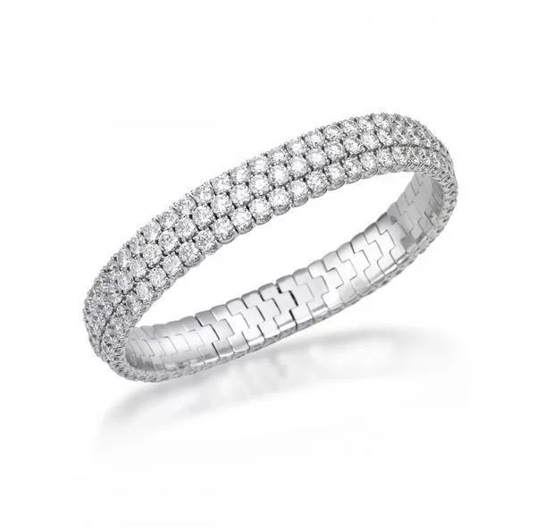 Picchiotti Xpandable 18ct White Gold 25.76ct Diamond Tennis Bracelet