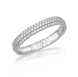 Picchiotti Xpandable 18ct White Gold 25.76ct Diamond Tennis Bracelet