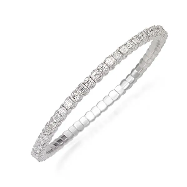 Picchiotti Xpandable 18ct White Gold 6.29ct Diamond Tennis Bracelet