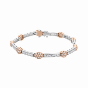 Picchiotti 18ct Rose and White Gold 1.54ct Diamond Bracelet D