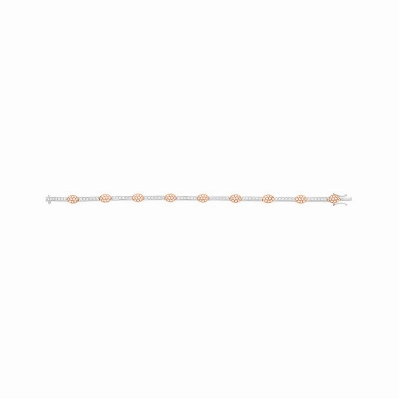 Picchiotti 18ct Rose and White Gold 1.54ct Diamond Bracelet D