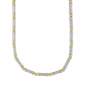 Picchiotti 18ct White Gold 0.92ct Diamond Link Necklace